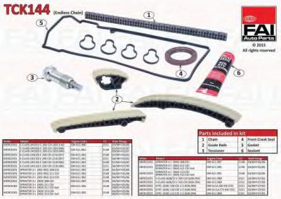 FAI AUTOPARTS tck144 -  Комплект цепи привода распредвала